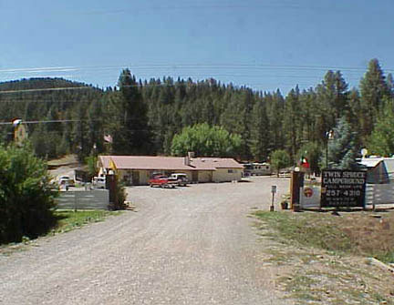 Twin Spruce Entrance